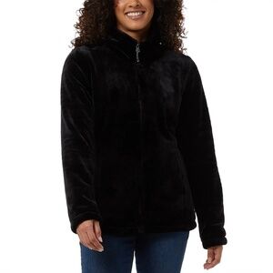 32 Degrees Ladies' Plush Jacket, Black, Super Soft, XL NWT